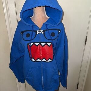 Domo rare vintage blue nerd hoodie